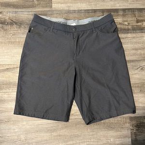 Men’s grey adidas golf shorts
